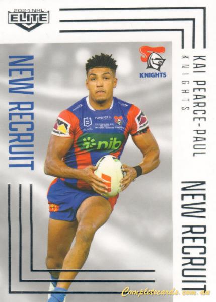 2024 NRL Elite - New Recruit - NR 18 - Kai Pearce-Paul - Newcastle Knights