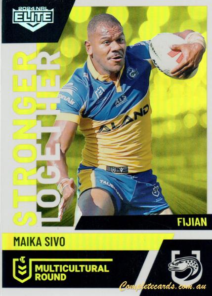 2024 NRL Elite - Multicultural Round - MR 22 - Maika Sivo - Parramatta Eels