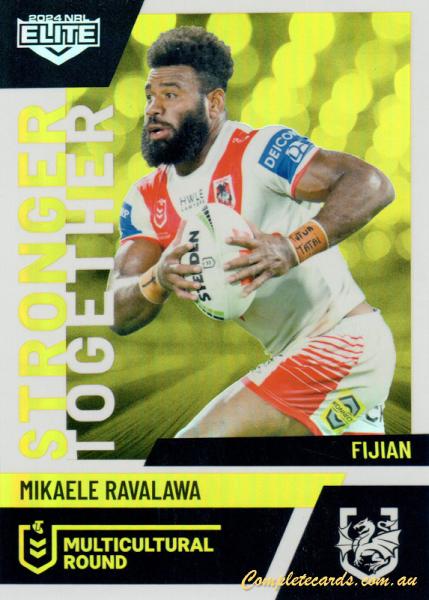 2024 NRL Elite - Multicultural Round - MR 27 - Mikaele Ravalawa - St. George-Illawarra Dragons