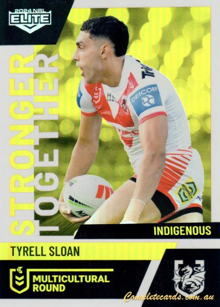 2024 NRL Elite - Multicultural Round - MR 28 - Tyrell Sloan - St. George-Illawarra Dragons