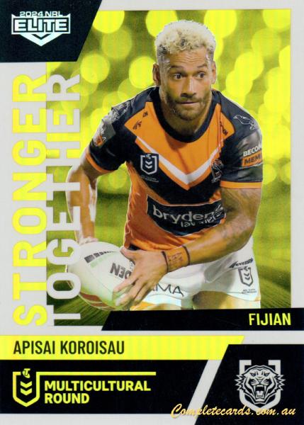 2024 NRL Elite - Multicultural Round - MR 33 - Apisai Koroisa - Wests Tigers