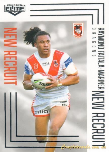 2024 NRL Elite - New Recruit - NR 27 - Raymond Faitala-Mariner - St. George-Illawarra Dragons