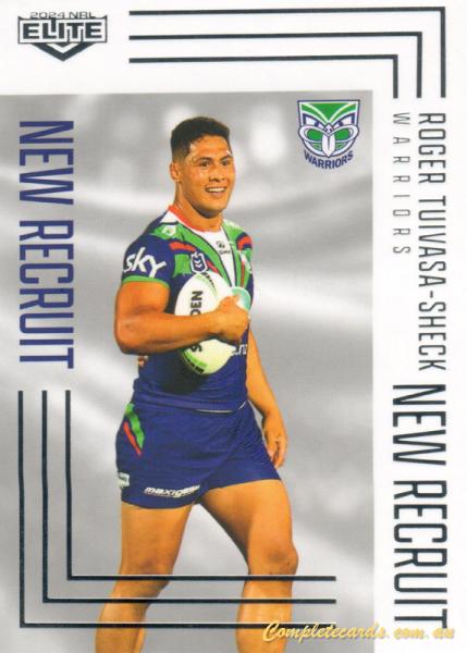 2024 NRL Elite - New Recruit - NR 32 - Roger Tuivasa-Sheck - New Zealand Warriors