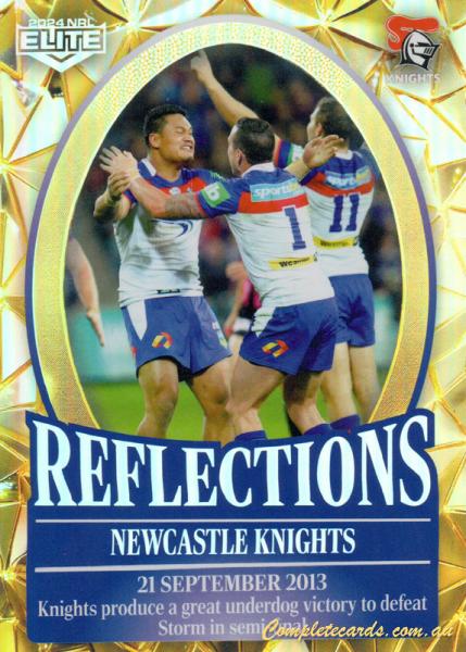 2024 NRL Elite - Reflections Gold - Newcastle Knights - REG 17 - 110/112