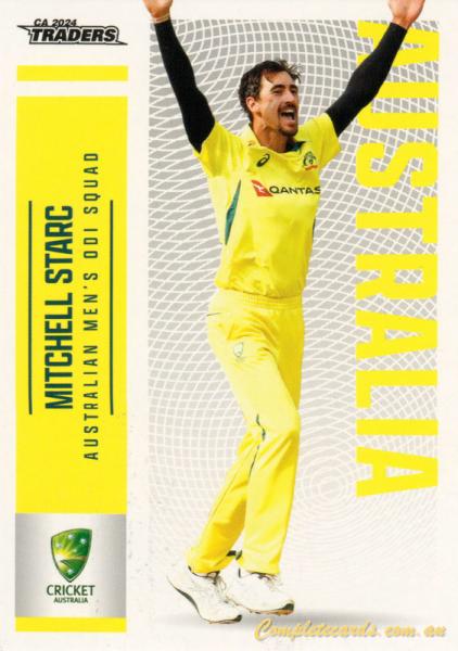2024-25 Cricket Traders - Common - 017 - Mitchell Starc - Australia Men's ODI