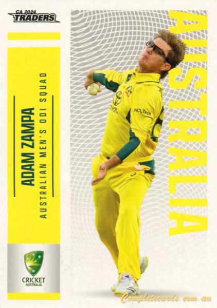 2024-25 Cricket Traders - Common - 018 - Adam Zampa - Australia Men's ODI