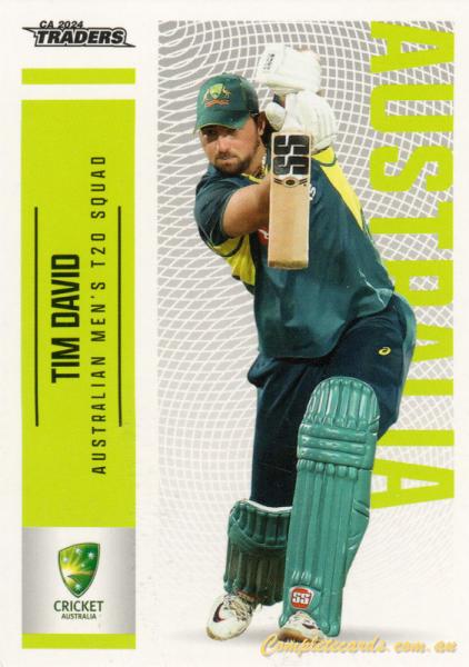 2024-25 Cricket Traders - Common - 019 - Tim David - Australia Men's T20