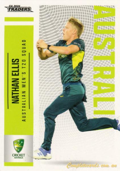 2024-25 Cricket Traders - Common - 020 - Nathan Ellis - Australia Men's T20