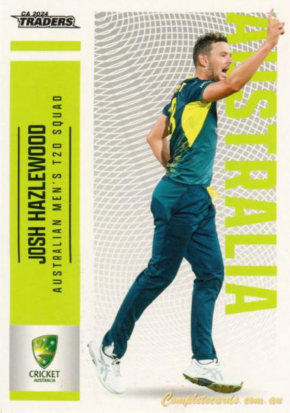 2024-25 Cricket Traders - Common - 021 - Josh Hazlewood - Australia Men's T20