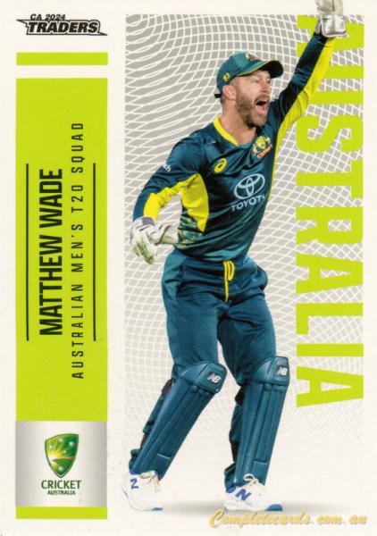 2024-25 Cricket Traders - Common - 026 - Matthew Wade - Australia Men's T20