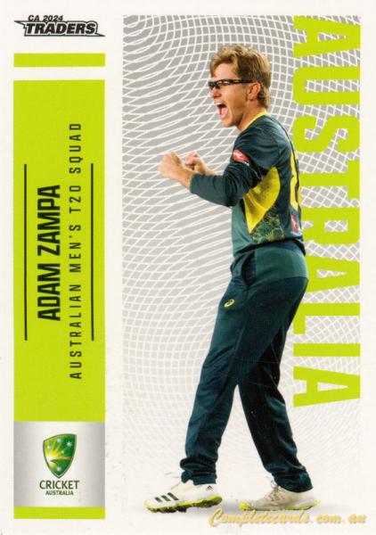 2024-25 Cricket Traders - Common - 027 - Adam Zampa - Australia Men's T20
