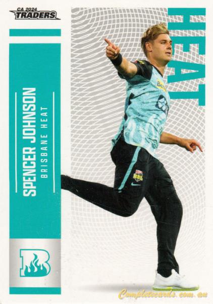 2024-25 Cricket Traders - Common - 068 - Spencer Johnson - Brisbane Heat