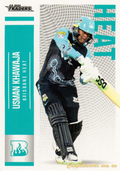 2024-25 Cricket Traders - Common - 069 - Usman Khawaja - Brisbane Heat