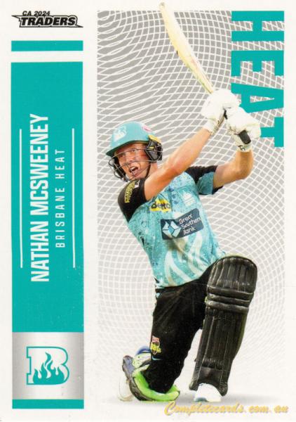 2024-25 Cricket Traders - Common - 071 - Nathan McSweeney - Brisbane Heat