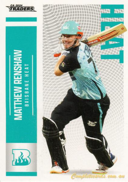 2024-25 Cricket Traders - Common - 073 - Matthew Renshaw - Brisbane Heat