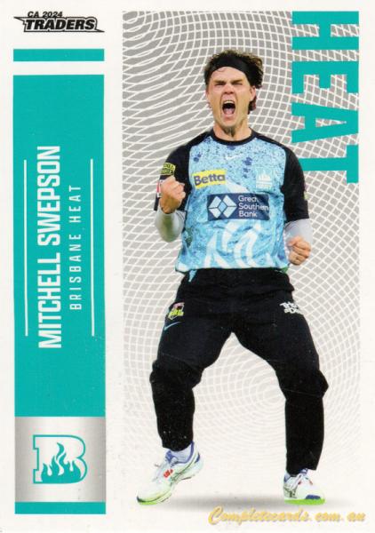 2024-25 Cricket Traders - Common - 074 - Mitchell Swepson - Brisbane Heat