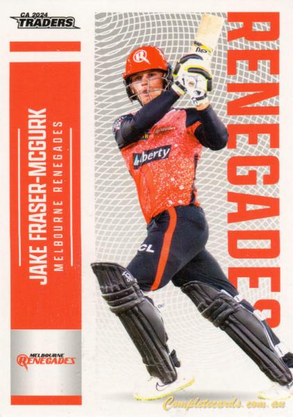 2024-25 Cricket Traders - Common - 091 - Jake Fraser-McGurk - Melbourne Renegades