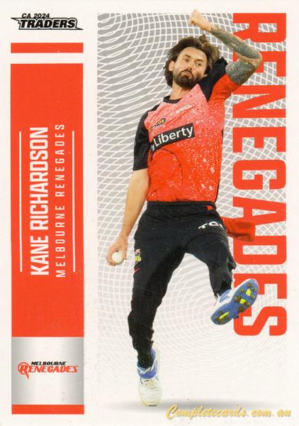 2024-25 Cricket Traders - Common - 094 - Kane Richardson - Melbourne Renegades