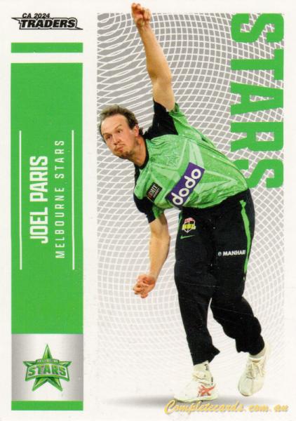 2024-25 Cricket Traders - Common - 107 - Joel Paris - Melbourne Stars