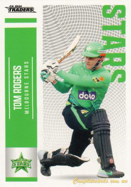 2024-25 Cricket Traders - Common - 108 - Tom Rogers - Melbourne Stars