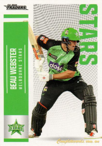 2024-25 Cricket Traders - Common - 110 - Beau Webster - Melbourne Stars