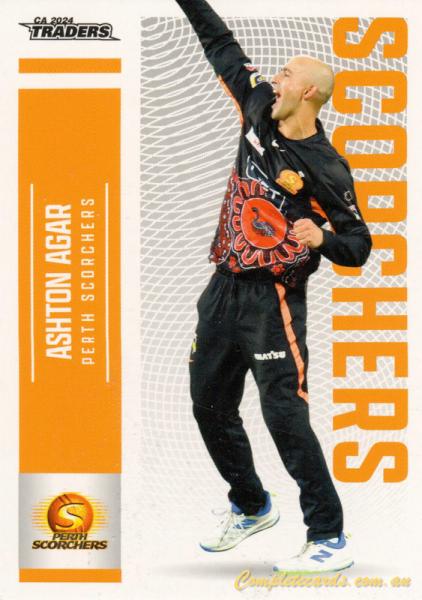 2024-25 Cricket Traders - Common - 115 - Ashton Agar - Perth Scorchers
