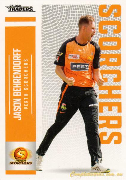 2024-25 Cricket Traders - Common - 116 - Jason Behrendorff - Perth Scorchers