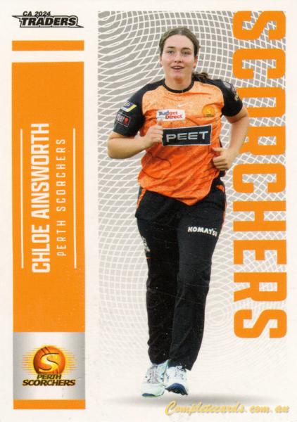 2024-25 Cricket Traders - Common - 123 - Chloe Ainsworth - Perth Scorchers