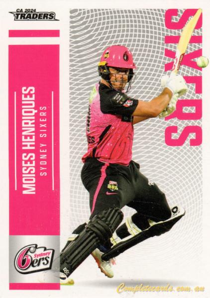 2024-25 Cricket Traders - Common - 130 - Moises Henriques - Sydney Sixers
