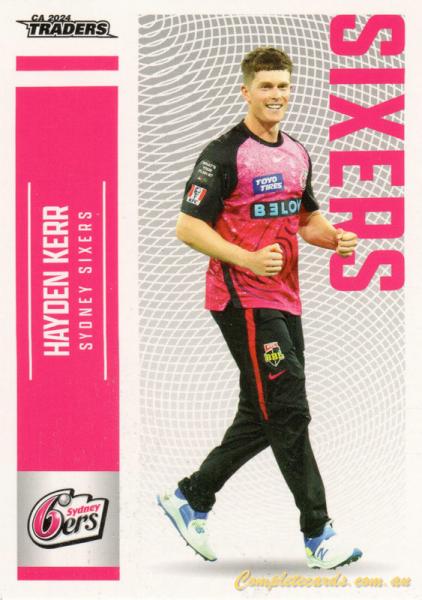 2024-25 Cricket Traders - Common - 131 - Hayden Kerr - Sydney Sixers