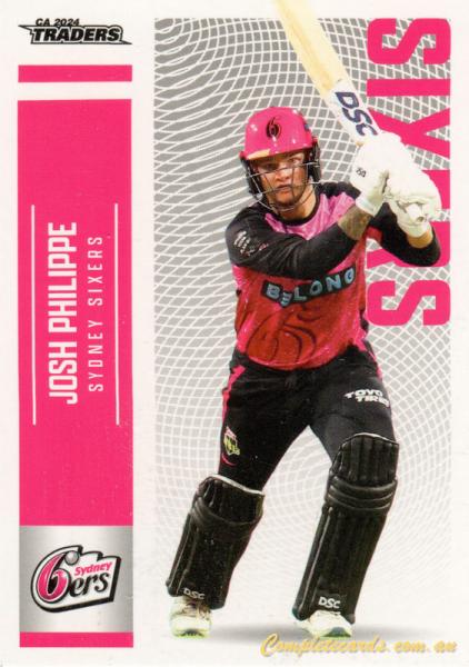 2024-25 Cricket Traders - Common - 133 - Josh Philippe - Sydney Sixers