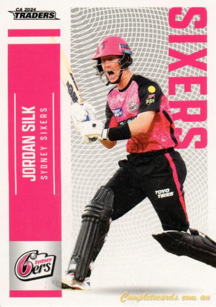 2024-25 Cricket Traders - Common - 134 - Jordan Silk - Sydney Sixers