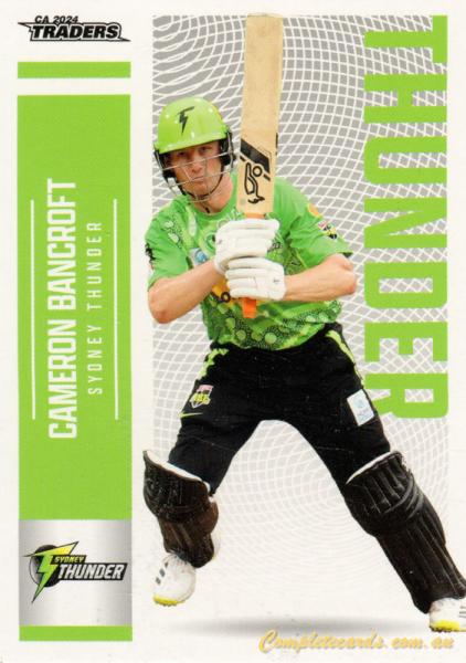 2024-25 Cricket Traders - Common - 139 - Cameron Bancroft - Sydney Thunder