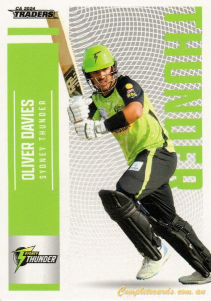 2024-25 Cricket Traders - Common - 140 - Oliver Davies - Sydney Thunder