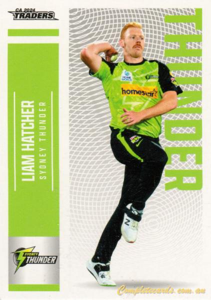 2024-25 Cricket Traders - Common - 143 - Liam Hatcher - Sydney Thunder