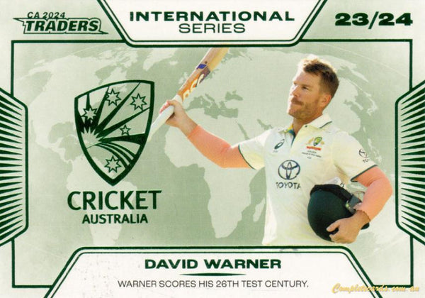 2024-25 Cricket Traders - International Series - IS 11 - David Warner - Australia