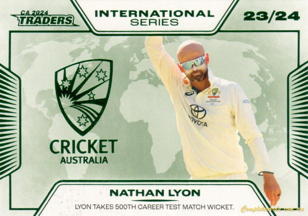 2024-25 Cricket Traders - International Series - IS 12 - Nathan Lyon - Australia