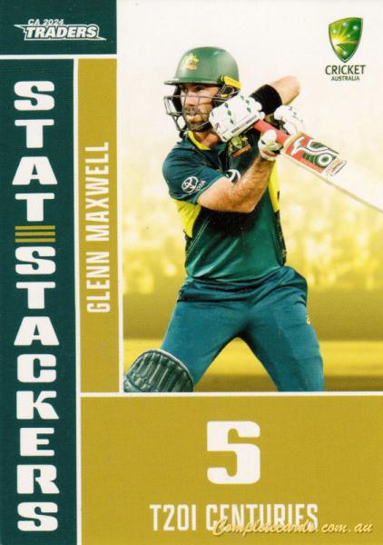 2024-25 Cricket Traders - Stat Stackers - SS 04 - Glenn Maxwell - Australia