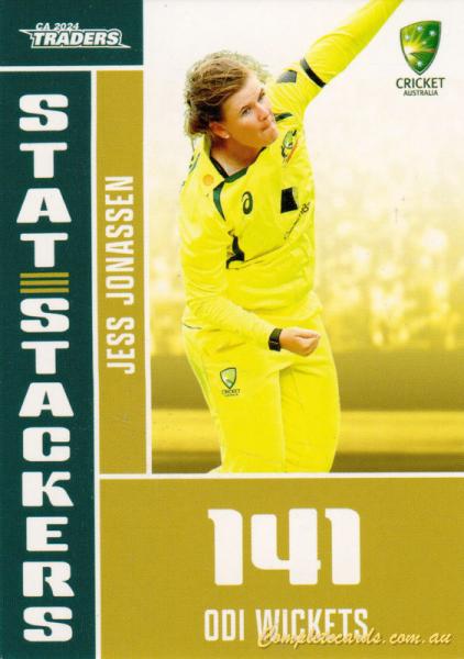 2024-25 Cricket Traders - Stat Stackers - SS 06 - Jess Jonassen - Australia