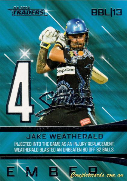 2024-25 Cricket Traders - Season To Remember - STR 03 - Jake Weatherald - Adelaide Strikers