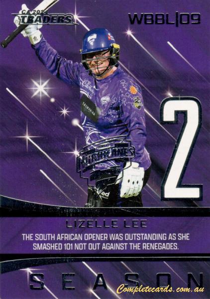 2024-25 Cricket Traders - Season To Remember - STR 07 - Lizelle Lee - Hobart Hurricanes