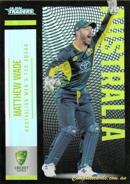 2024-25 Cricket Traders - Pearl Silver - P 026 - Matthew Wade - Australia Men's T20