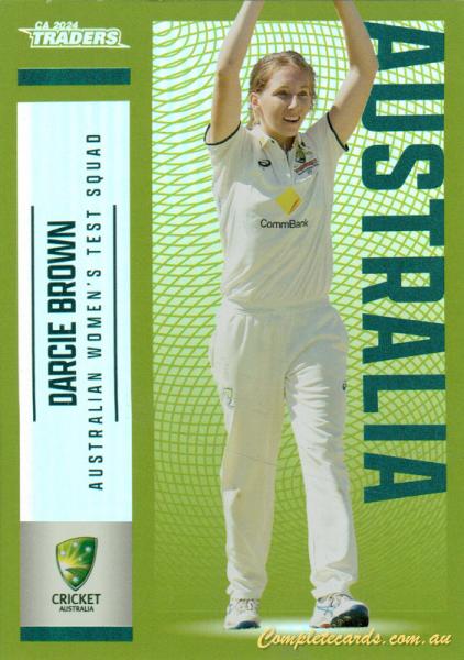 2024-25 Cricket Traders - Pearl Silver - P 028 - Darcie Brown - Australia Women's Test