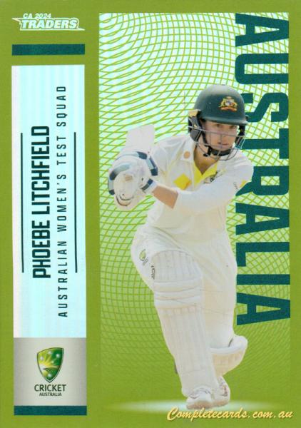 2024-25 Cricket Traders - Pearl Silver - P 032 - Phoebe Litchfield - Australia Women's Test