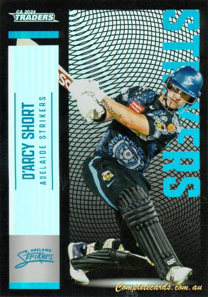 2024-25 Cricket Traders - Pearl Silver - P 060 - D’Arcy Short - Adelaide Strikers