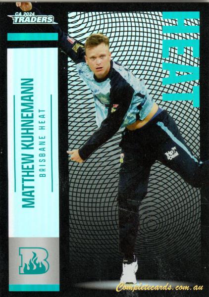 2024-25 Cricket Traders - Pearl Silver - P 070 - Matthew Kuhnemann - Brisbane Heat