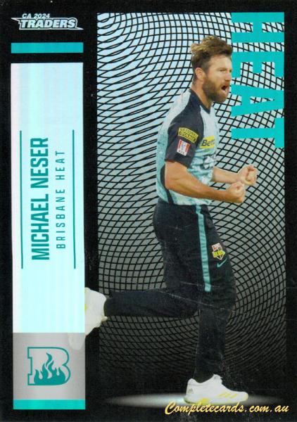 2024-25 Cricket Traders - Pearl Silver - P 072 - Michael Neser - Brisbane Heat