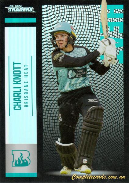 2024-25 Cricket Traders - Pearl Silver - P 078 - Charli Knott - Brisbane Heat