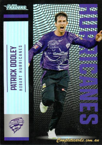 2024-25 Cricket Traders - Pearl Silver - P 080 - Patrick Dooley - Hobart Hurricanes