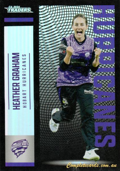 2024-25 Cricket Traders - Pearl Silver - P 087 - Heather Graham - Hobart Hurricanes
